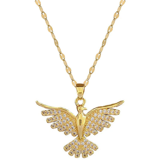 Phoenix Spread Wings Necklace